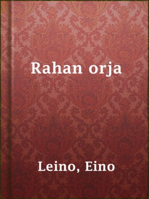 cover image of Rahan orja